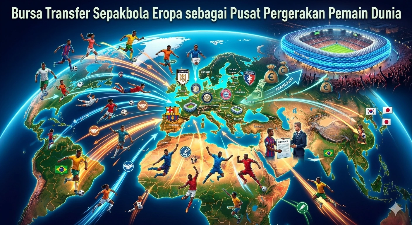 Bursa Transfer Sepakbola Eropa sebagai Pusat Pergerakan Pemain Dunia