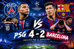 Analisis PSG vs Barcelona 4-2